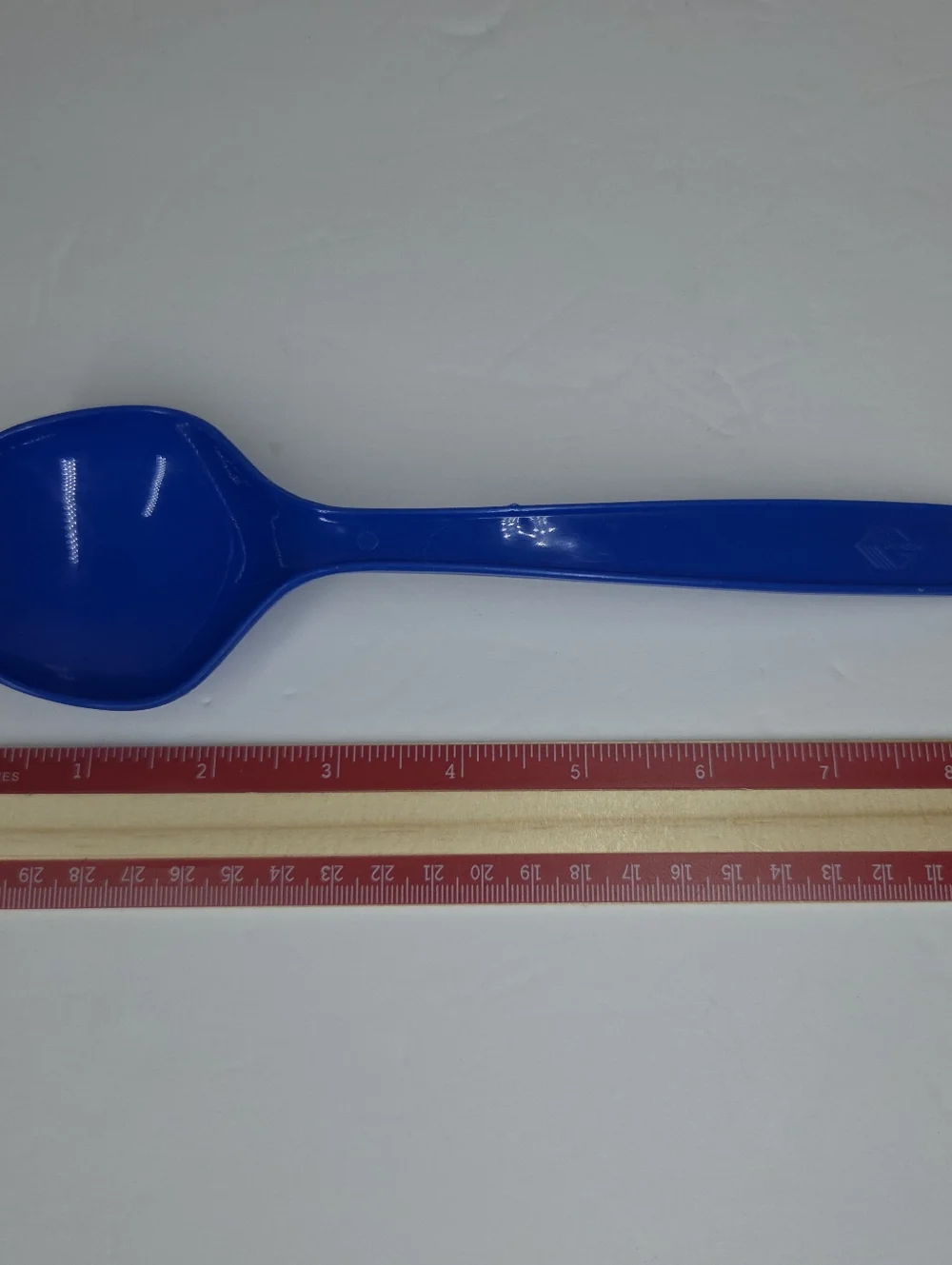 Vtg Gensini Italy Blue Plastic Serving Spon Utensil Plastic Retro